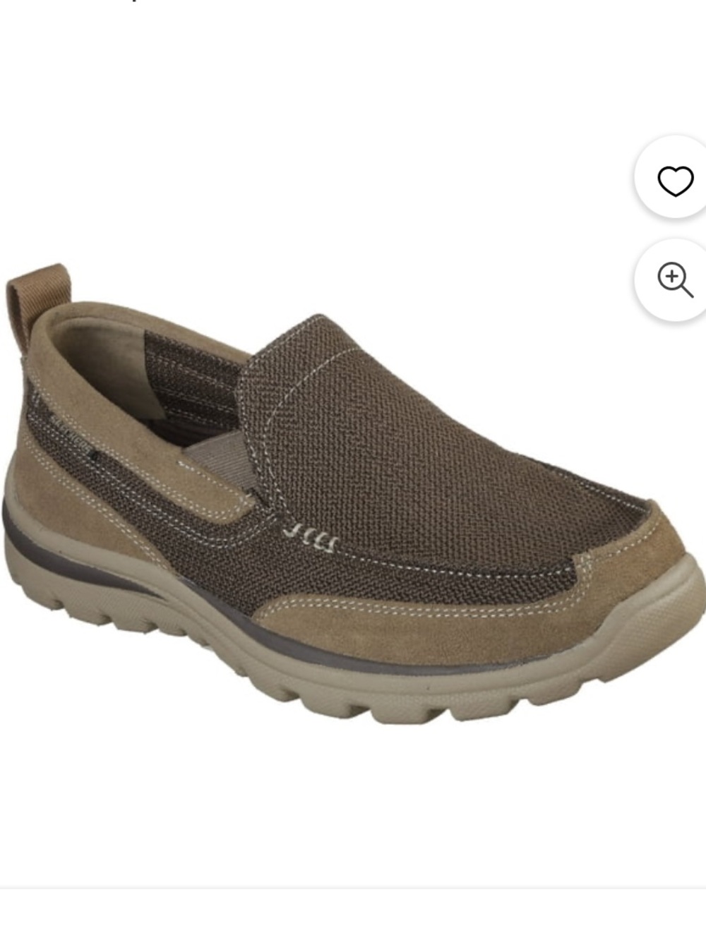 Skechers Brown Relaxed-Fit Slip-On Loafer